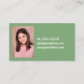 Haustier-Hundeschlittendienst Visitenkarte (Rückseite)