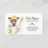 Haustier-Hundeschmied-Servicekarte Visitenkarte (Vorderseite)