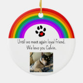 Haustier im Gedächtnis der Verzierung Keramik Ornament (Hinten)