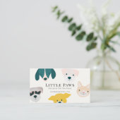 Haustier Katze Boutique Kleidung Collar Visitenkarte (Stehend Vorderseite)