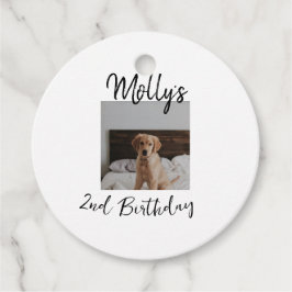 Haustier Katze Geburtstag Foto modern Geschenkanhänger