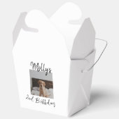 Haustier Katze Geburtstag Foto modern Geschenkschachtel (Offen)