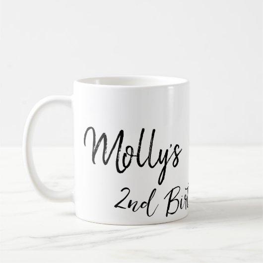 Haustier Katze Geburtstag Foto modern Kaffeetasse (Links)