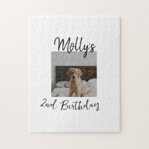 Haustier Katze Geburtstag Foto modern Puzzle