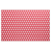 Haustier Katze Paw Prints Red White Stoff (Fat Quarter (45,7 x 55,9 cm))