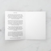 Haustier Katze Rainbow Bridge Beileid Foto Custom Karte (Innenseite)