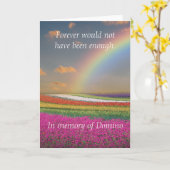 Haustier Katze Rainbow Bridge Beileid Karte (Gelbe Blume)