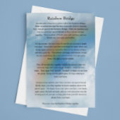 Haustier Katze Rainbow Bridge Beileid Karte