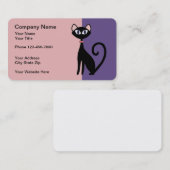 Haustier-Katzen-Thema-modischer Entwurf Visitenkarte (Vorne/Hinten)