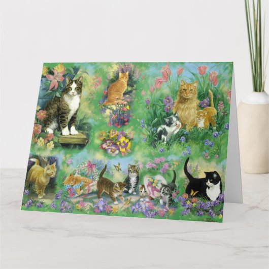 Haustier-/Katzen-Vatertags-Karte Karte (Vorderseite)
