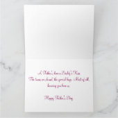 Haustier-/Katzen-Vatertags-Karte Karte (Innenseite)