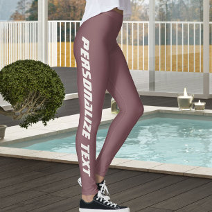 Haustier-Katzenliebhaber Neutral Vintage Rosenholz Leggings