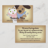 Haustier-Koch-Visitenkarten für Katze Visitenkarte (Vorne/Hinten)