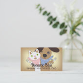 Haustier-Koch-Visitenkarten für Katze Visitenkarte (Stehend Vorderseite)