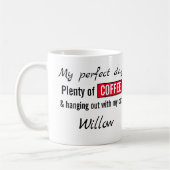 Haustier Liebe Katze Hund Kaffee rot Kaffeetasse (Links)