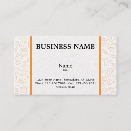 Haustier-Liebhaber-Visitenkarte Visitenkarte (Vorderseite)