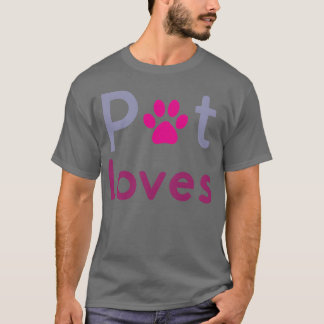 Haustier liebt Retro T-Shirt