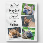 Haustier-Loss-Geschenk - Moderne Marmorpfeife-Hund Fotoplatte (Vorderseite)