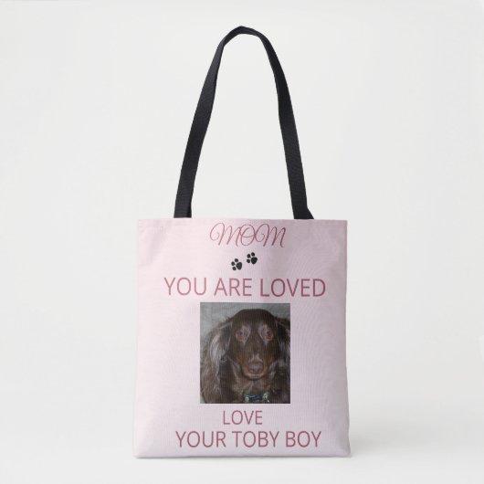 Haustier-Mama herzliches Fotodesign Tasche (Vorderseite)