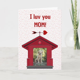 Haustier-Mama-Karte Foto Welpe Hund Karte