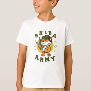 Haustier Militärtier Shiba Army Hundezüchter T-Shirt