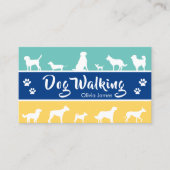 Haustier mit mehrfarbigem Streifen Visitenkarte (Vorderseite)