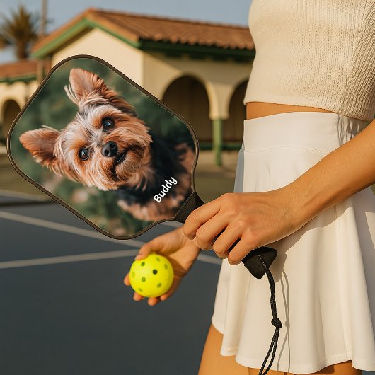 Haustier mit Namen Pickleball Schläger