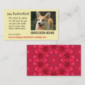 Haustier-Modell benötigt Visitenkarte (Vorne/Hinten)