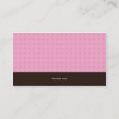 Haustier-Modell Boston Terrier Visitenkarte (Rückseite)