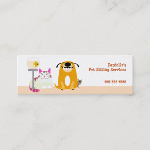 Haustier-Modell Mini Visitenkarte