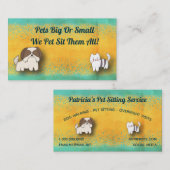 Haustier-Modell-Tierpflege-Hundekatze Visitenkarte (Vorne/Hinten)