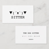 HAUSTIER-MODELL Visitenkarte des HUND| (Vorne/Hinten)