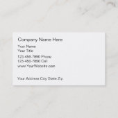 Haustier-Modell-Visitenkarten Visitenkarte (Rückseite)