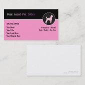 Haustier-Modell-Visitenkarten Visitenkarte (Vorne/Hinten)