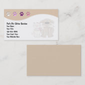 Haustier-Modell-Visitenkarten Visitenkarte (Vorne/Hinten)