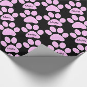 Haustier-Monogramm-nobles Packpapier (Ecke)