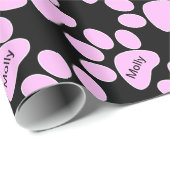 Haustier-Monogramm-nobles Packpapier (Rolleneckpunkt)