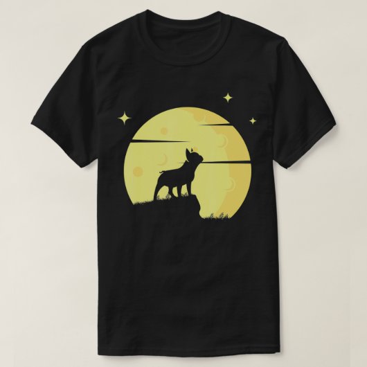 Haustier Moon Frenchie Dog Eigentümer Geschenk Fra T-Shirt (Design vorne)