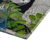 Haustier-Papageien des WeltSchneidebretts Schneidebrett (Ecke)