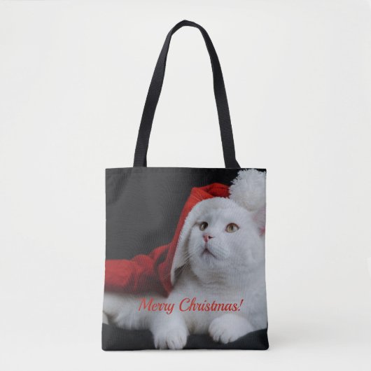 Haustier personalisiertes Foto Weihnachten Tasche (Vorderseite)