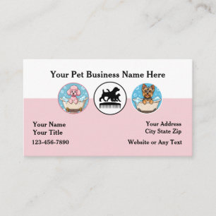 Haustier-Pflege Süße Visitenkarten Visitenkarte