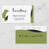 Haustier Pflege Visitenkarte (Vorne/Hinten)