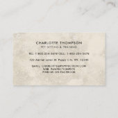 Haustier Pflegehund Katze Pferde Tiere Boho Wasser Visitenkarte (Rückseite)