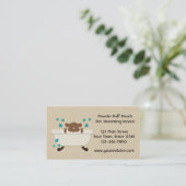 Haustier-PflegenDienstleistungsunternehmen-Karte Visitenkarte (Stehend Vorderseite)