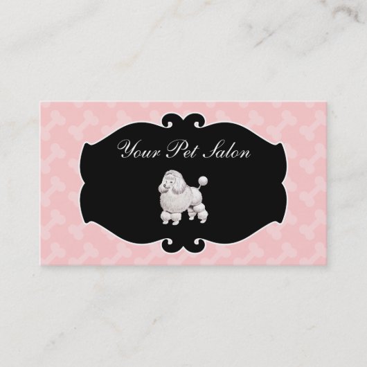 Haustier-Pflegensalon-Visitenkarten Visitenkarte (Vorderseite)