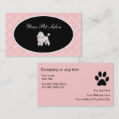 Haustier-Pflegensalon-Visitenkarten Visitenkarte (Vorne/Hinten)