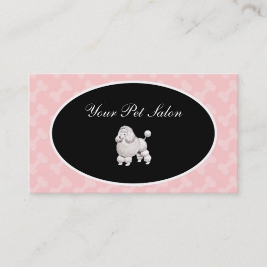 Haustier-Pflegensalon-Visitenkarten Visitenkarte (Vorderseite)