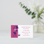 Haustier-PflegenVisitenkarte Visitenkarte (Stehend Vorderseite)