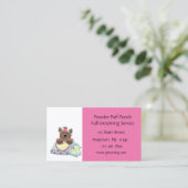 Haustier-PflegenVisitenkarte Visitenkarte (Stehend Vorderseite)