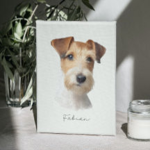 Haustier-Portrait Custom Dog Wall Art Memorial